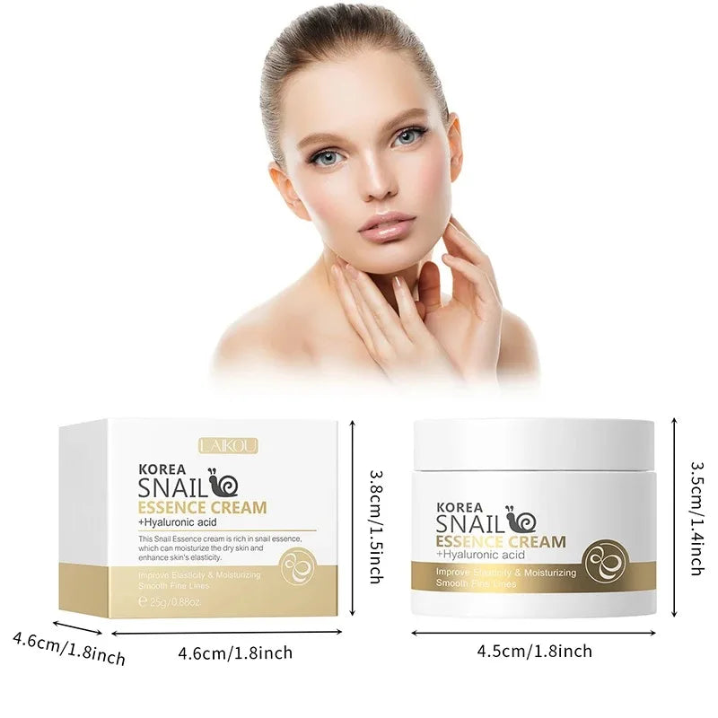 New Snail Face Cream Collagen Facial  Anti Aging Nourishing Brighten Serum Hyaluronic Acid Hydrating Moisturizing Skin Care