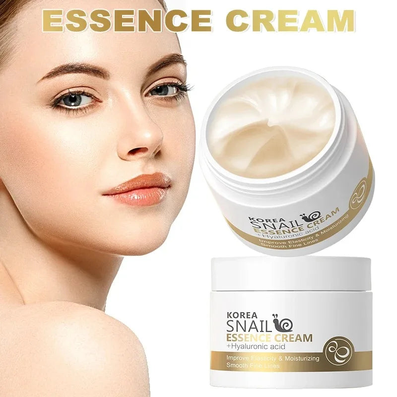 New Snail Face Cream Collagen Facial  Anti Aging Nourishing Brighten Serum Hyaluronic Acid Hydrating Moisturizing Skin Care