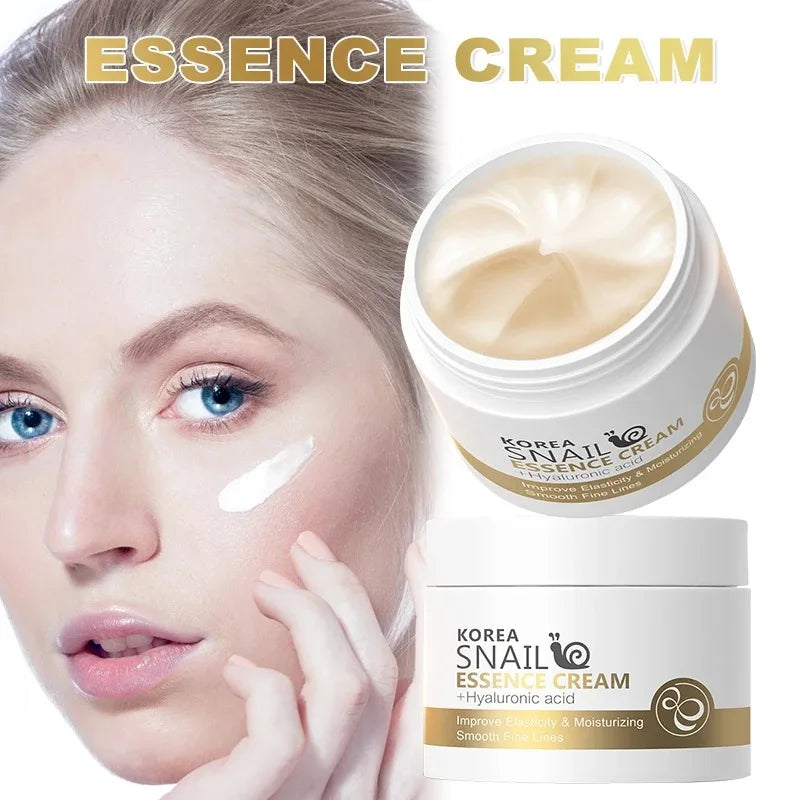 New Snail Face Cream Collagen Facial  Anti Aging Nourishing Brighten Serum Hyaluronic Acid Hydrating Moisturizing Skin Care