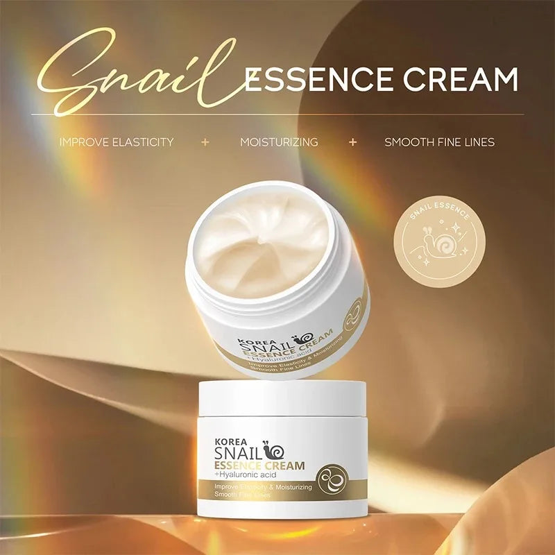 New Snail Face Cream Collagen Facial  Anti Aging Nourishing Brighten Serum Hyaluronic Acid Hydrating Moisturizing Skin Care